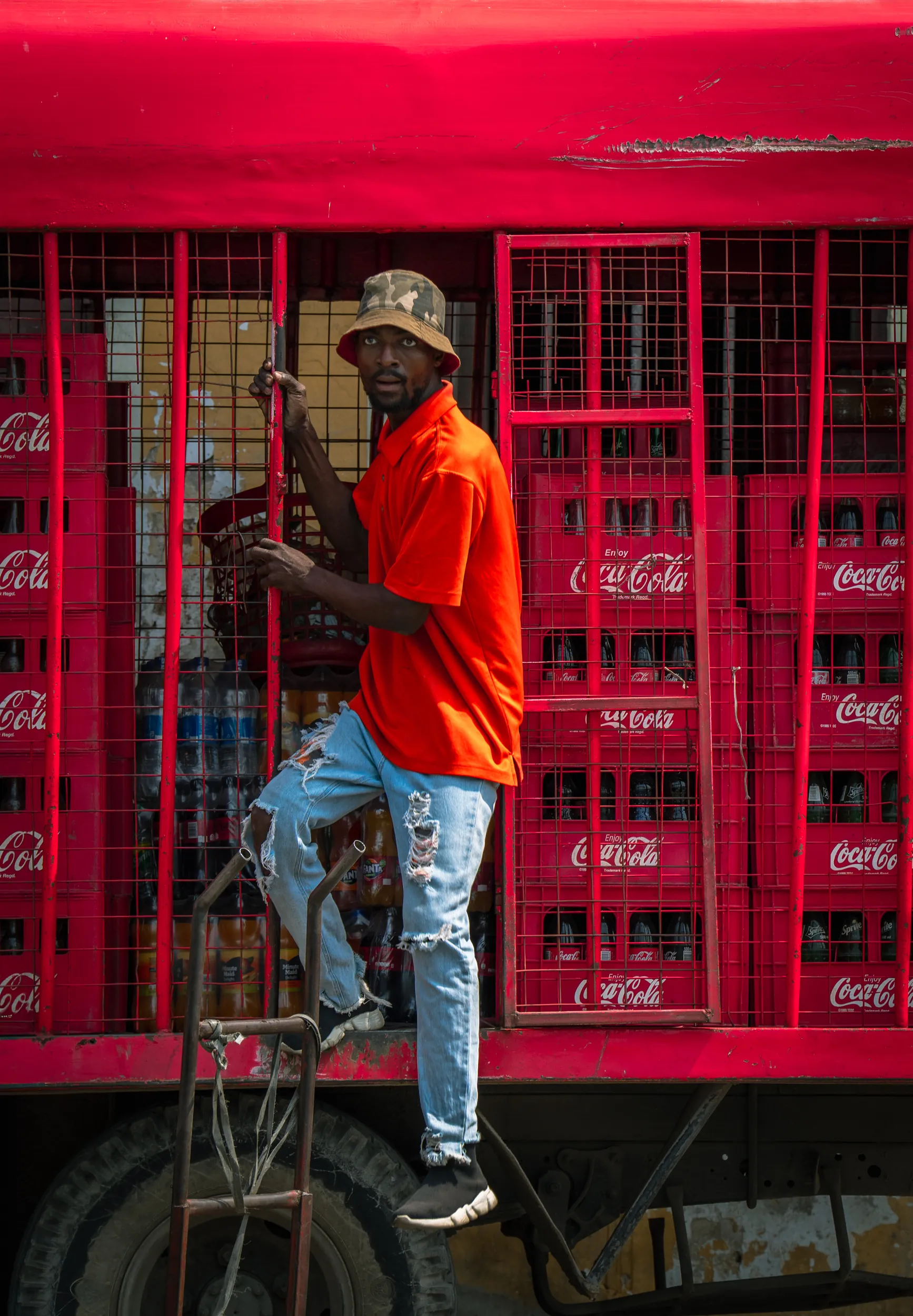 Midday light hitting symmetric coastal architecture